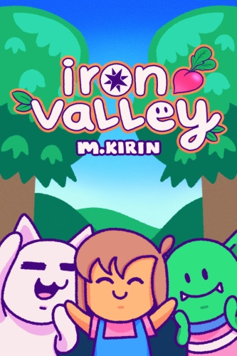 Iron Valley (Cover) The cover for farming, small town life, ttrpg "Iron Valley" by M. Kirin.